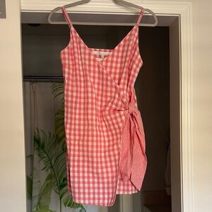 Lovers + Friends Red Gingham Mini Dress